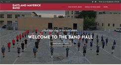 Desktop Screenshot of eastlandband.com