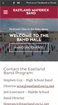 Mobile Screenshot of eastlandband.com